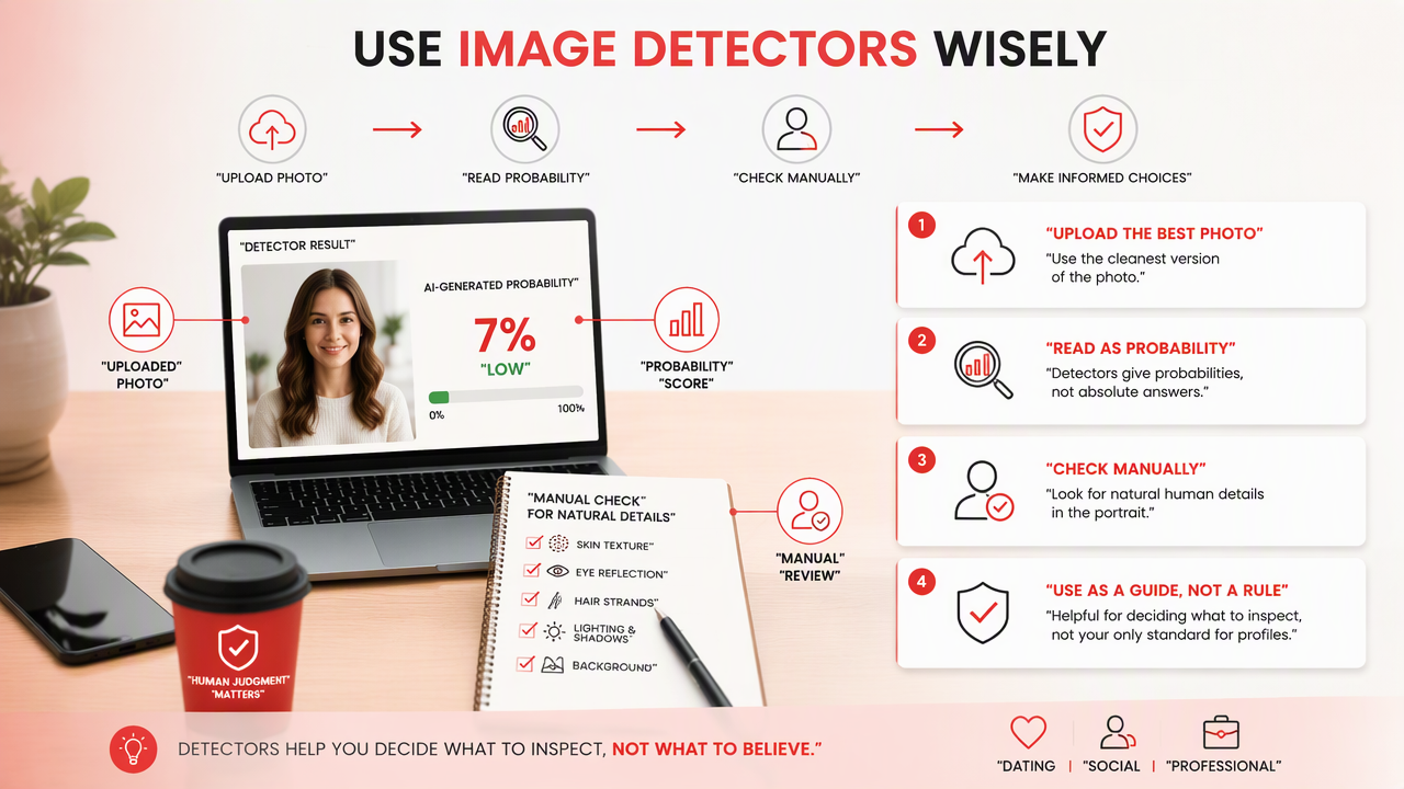 Illustration for How do you use an image detector without overtrusting it?