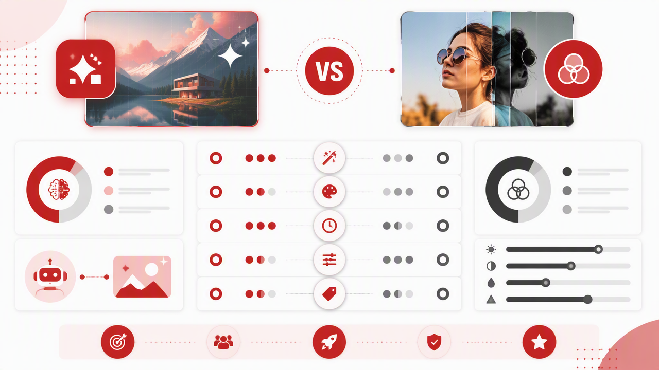 Infographic summarizing key insights about AI Photo Generator vs AI Filter App: Which Should You Use in 2026?