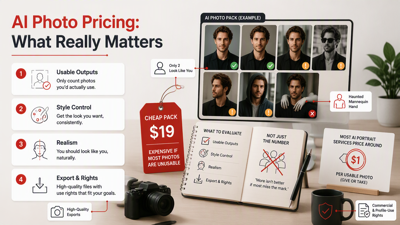 Illustration for What should AI photo tools cost, and what are you paying for?