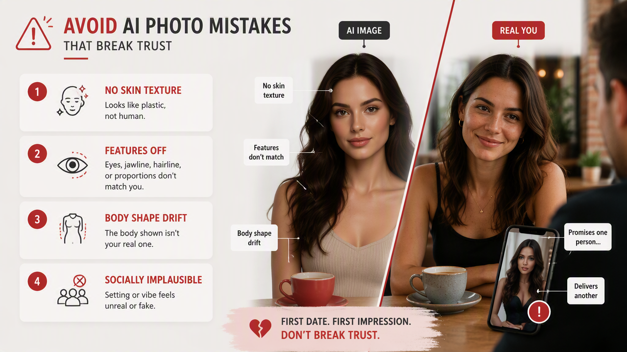 Illustration for Which AI photo mistakes should you avoid?