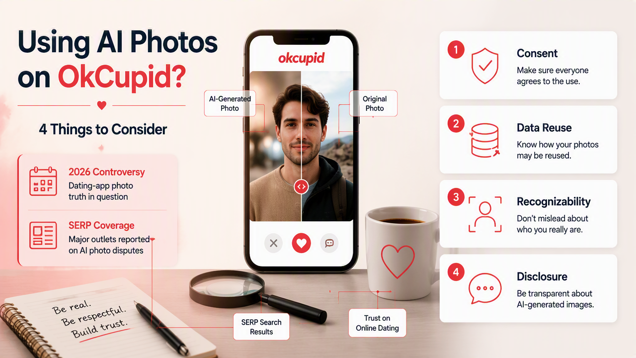 Illustration for What privacy and trust issues should OkCupid users consider?