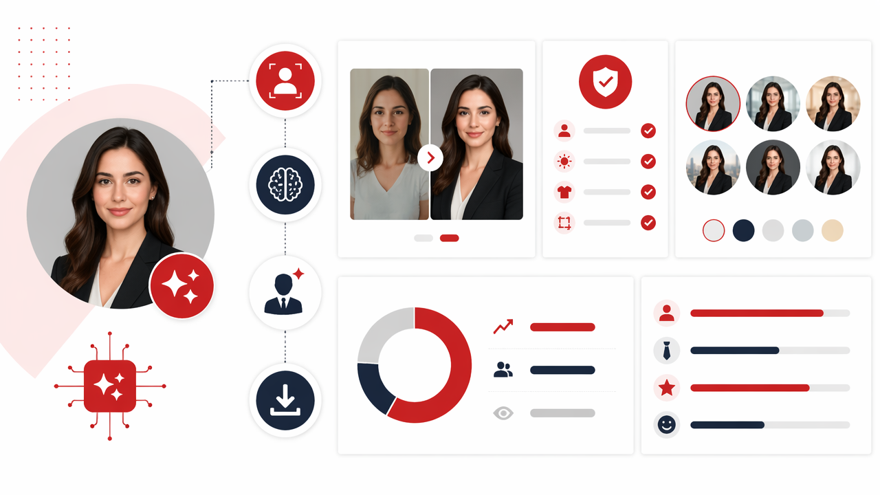 Infographic summarizing key insights about AI Profile Picture Generator for LinkedIn: How to Look Professional, Not Plastic