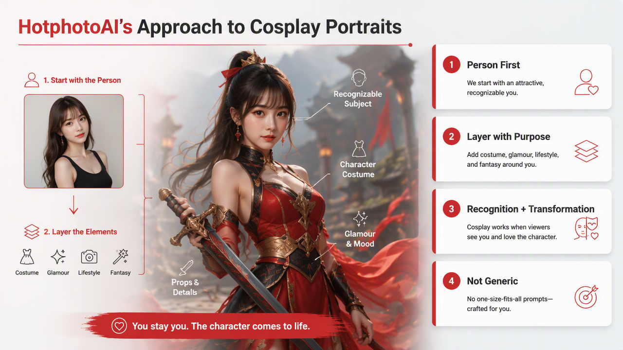 Illustration for How HotphotoAI handles cosplay portraits