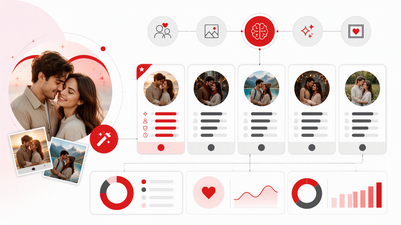 Infographic summarizing key insights about Best AI Couple Photo Generators for Romantic, Realistic Portraits in 2026