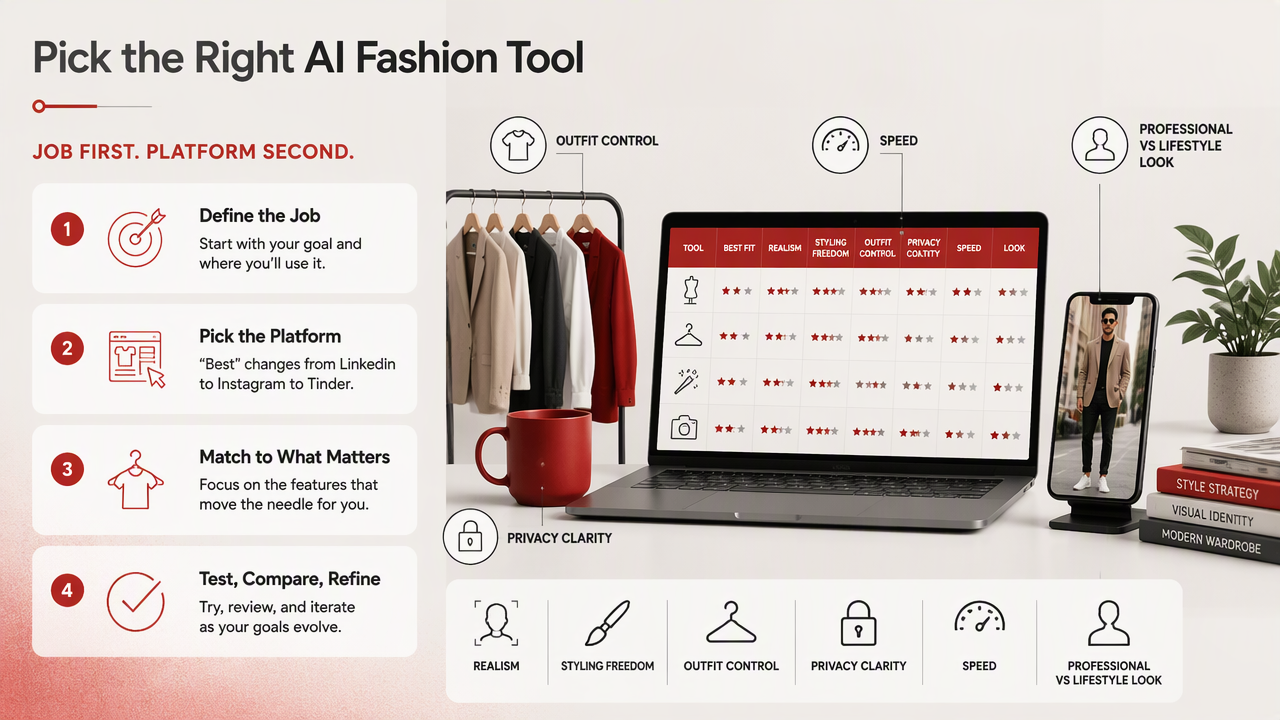Illustration for Which tools fit each personal-brand image job?