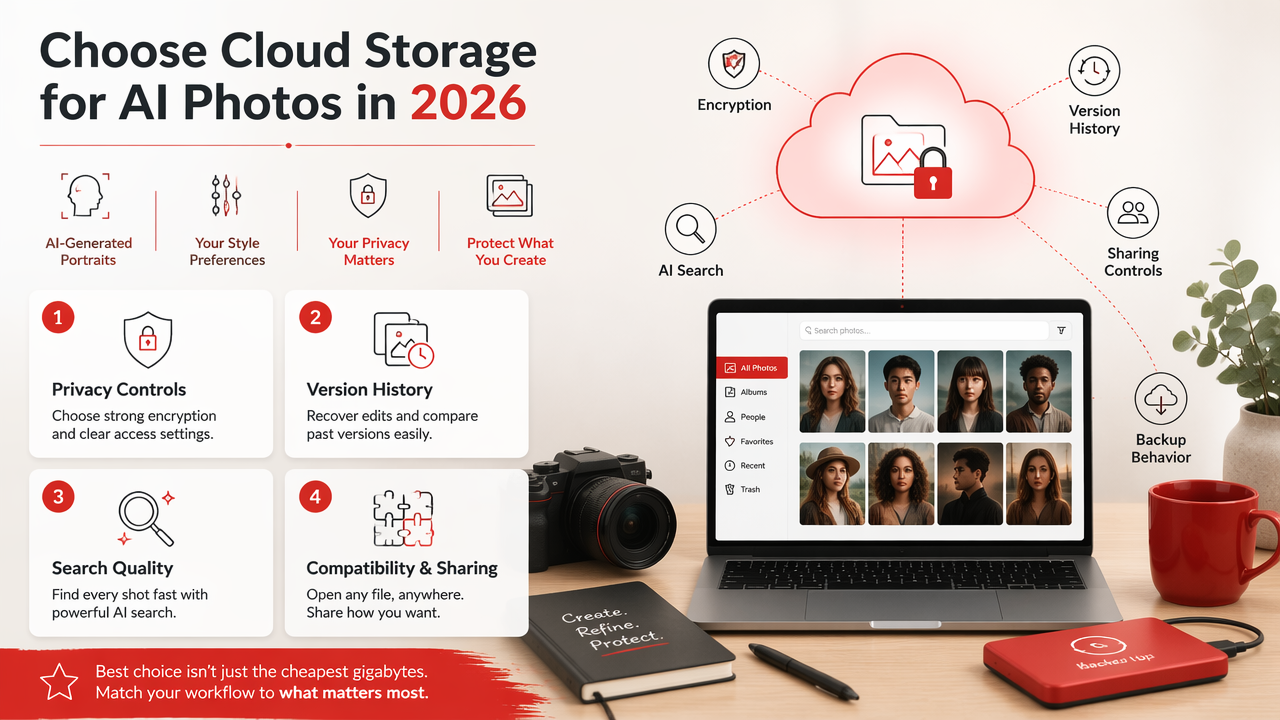 Illustration for How should you choose a cloud storage service in 2026?