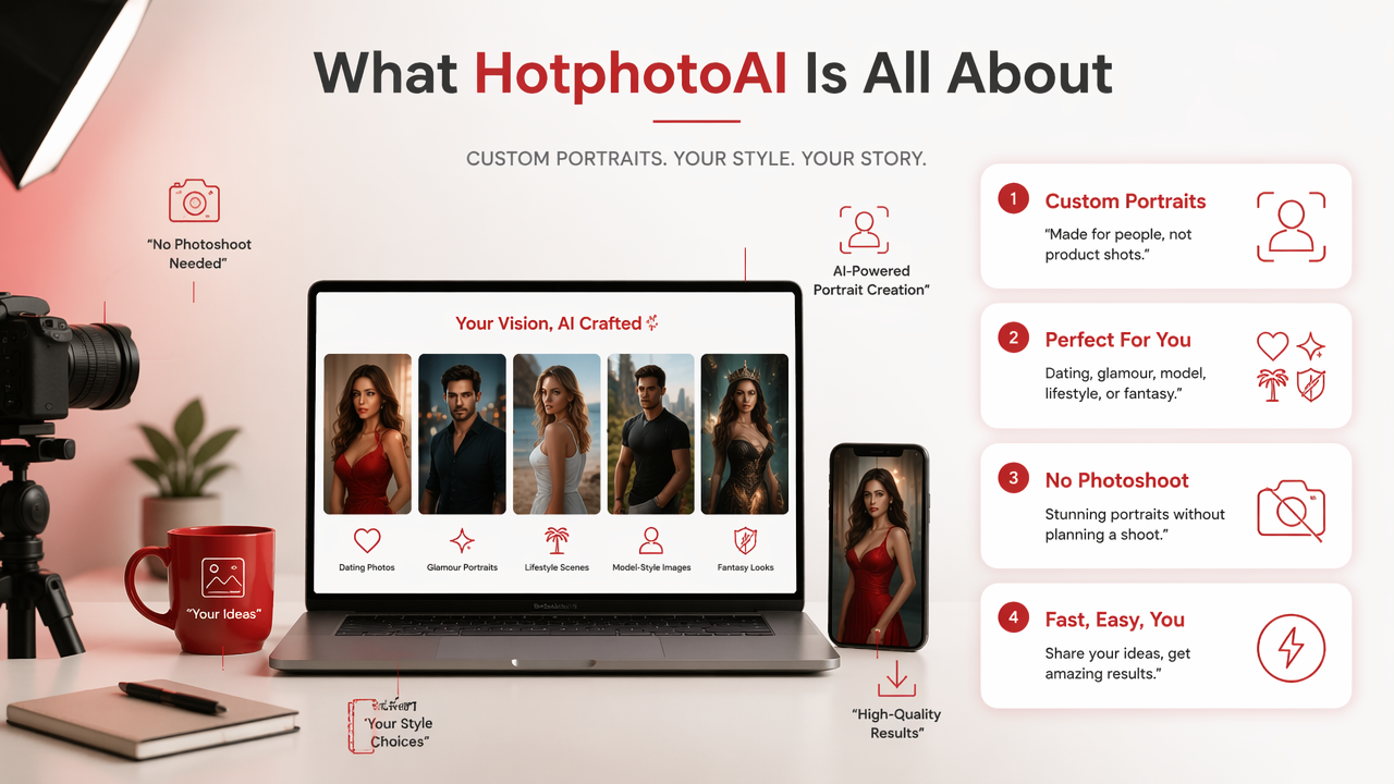 Illustration for How HotphotoAI handles AI portrait products