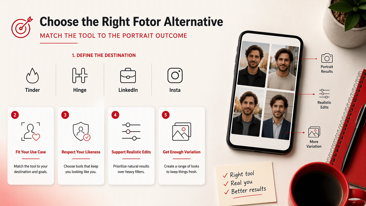 Illustration for How to choose the right portrait AI alternative