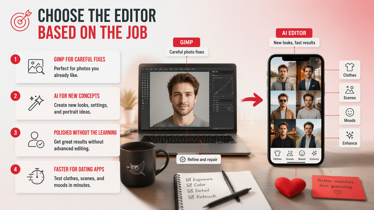 Illustration for How to choose for better profile pictures