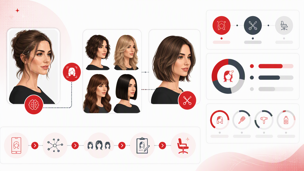 Infographic summarizing key insights about Hairdressers Styles: Turn AI Portraits Into Salon-Ready Hair Ideas