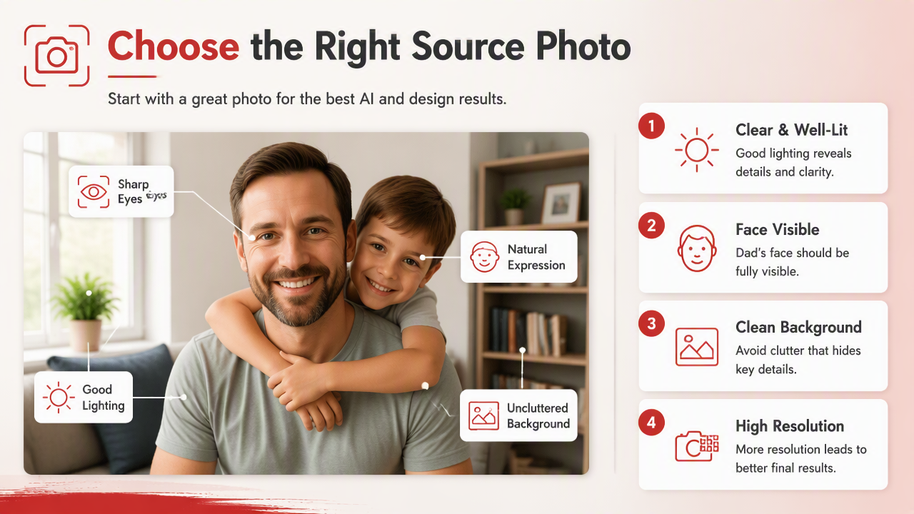 Illustration for How do you choose the right source photo?