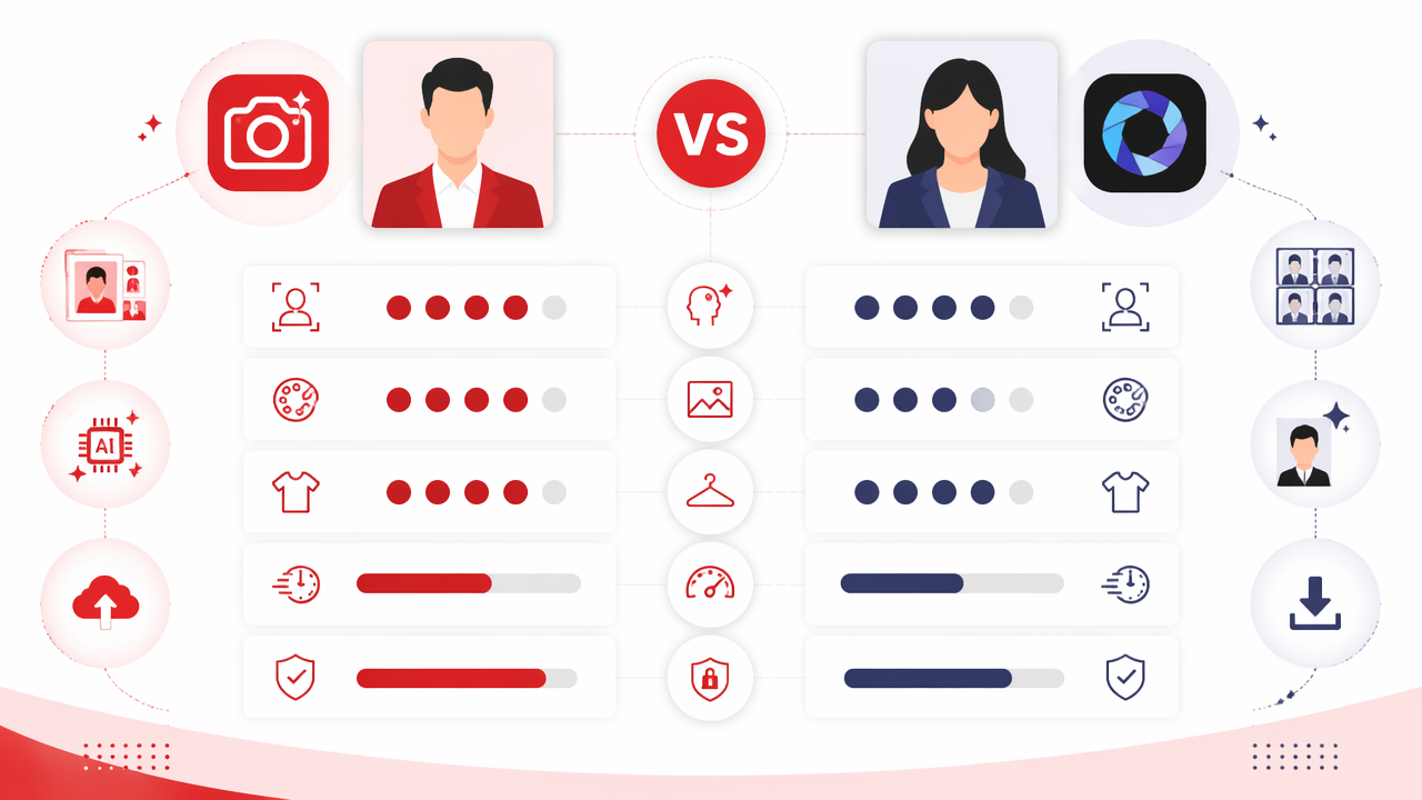 Infographic summarizing key insights about HotPhotoAI vs HeadshotPro: Which AI Photo Tool Fits Your Profile?