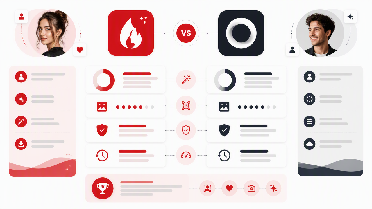 Infographic summarizing key insights about HotPhotoAI vs Lensa: Which AI Photo App Fits Your 2026 Profile Goals?