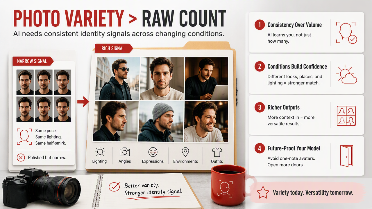 Illustration for Why does photo variety matter more than photo count?