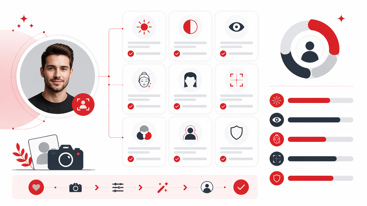 Infographic summarizing key insights about Photo Edit Checklist for Profile Pictures: Look Better Without Looking Fake