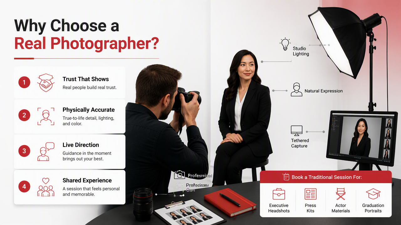 Illustration for When should you still choose a real photographer?