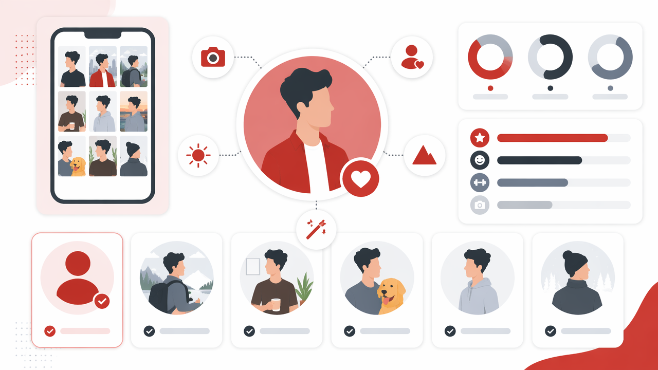Infographic summarizing key insights about Profile Pic Ideas for Dating and Social Media That Actually Look Like You