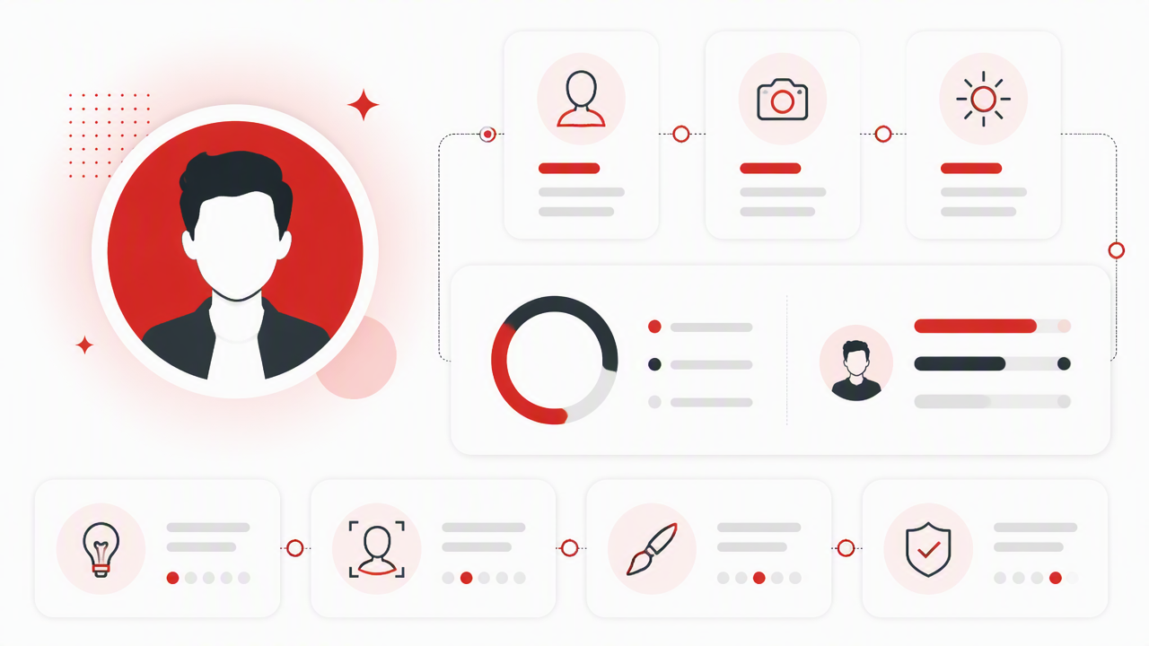Infographic summarizing key insights about Profile Pictures: The 2026 Guide to Looking Like Yourself, Only Better