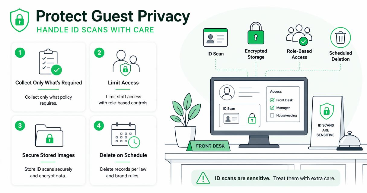 Illustration for How should hotels handle privacy and data retention?