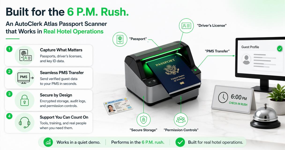 Illustration for What an AutoClerk Atlas Passport Scanner should support