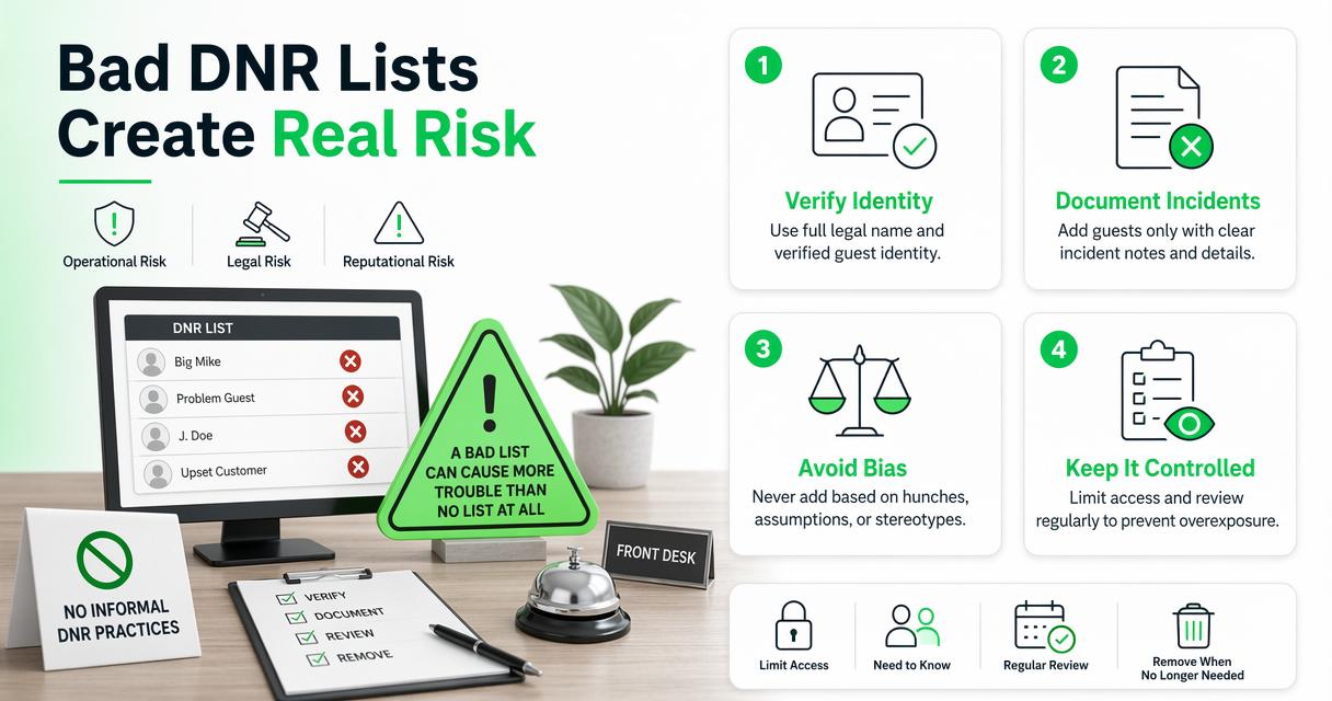 Illustration for What mistakes should hotels avoid with DNR lists?