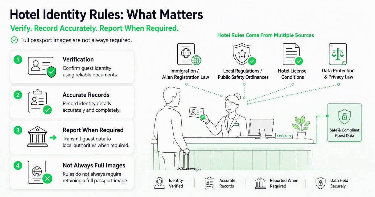 Illustration for What laws usually require from hotels