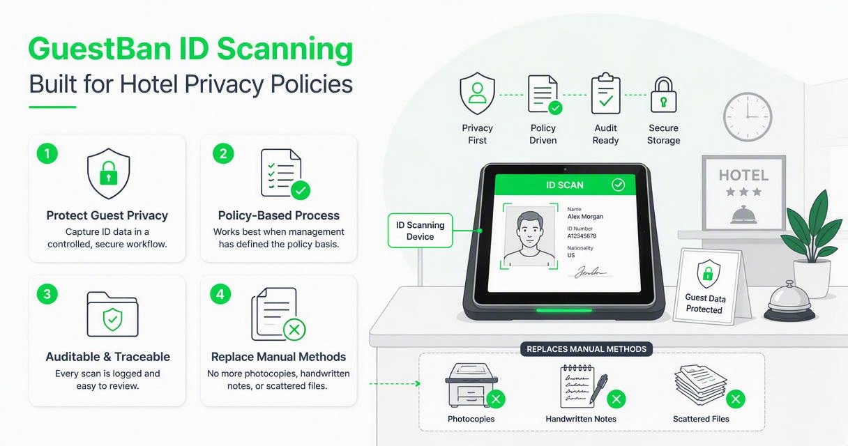 Illustration for How GuestBan ID Scanning handles this