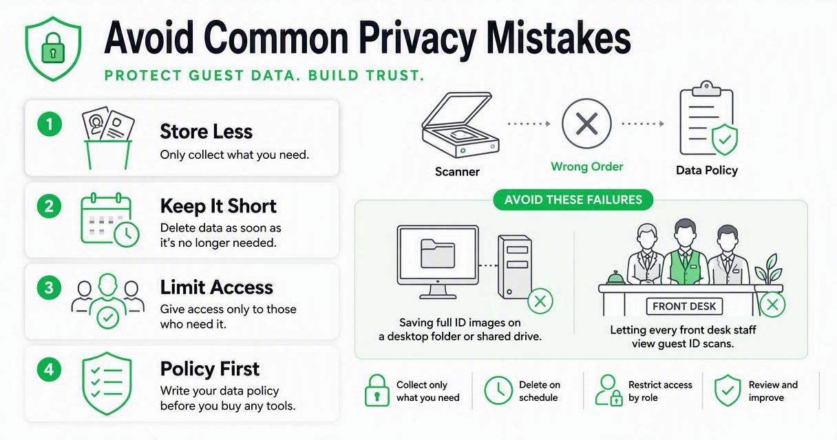 Illustration for What mistakes increase privacy risk?