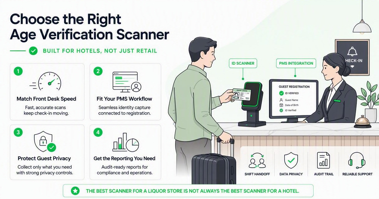 Illustration for How to choose an age-verification scanner for hotels