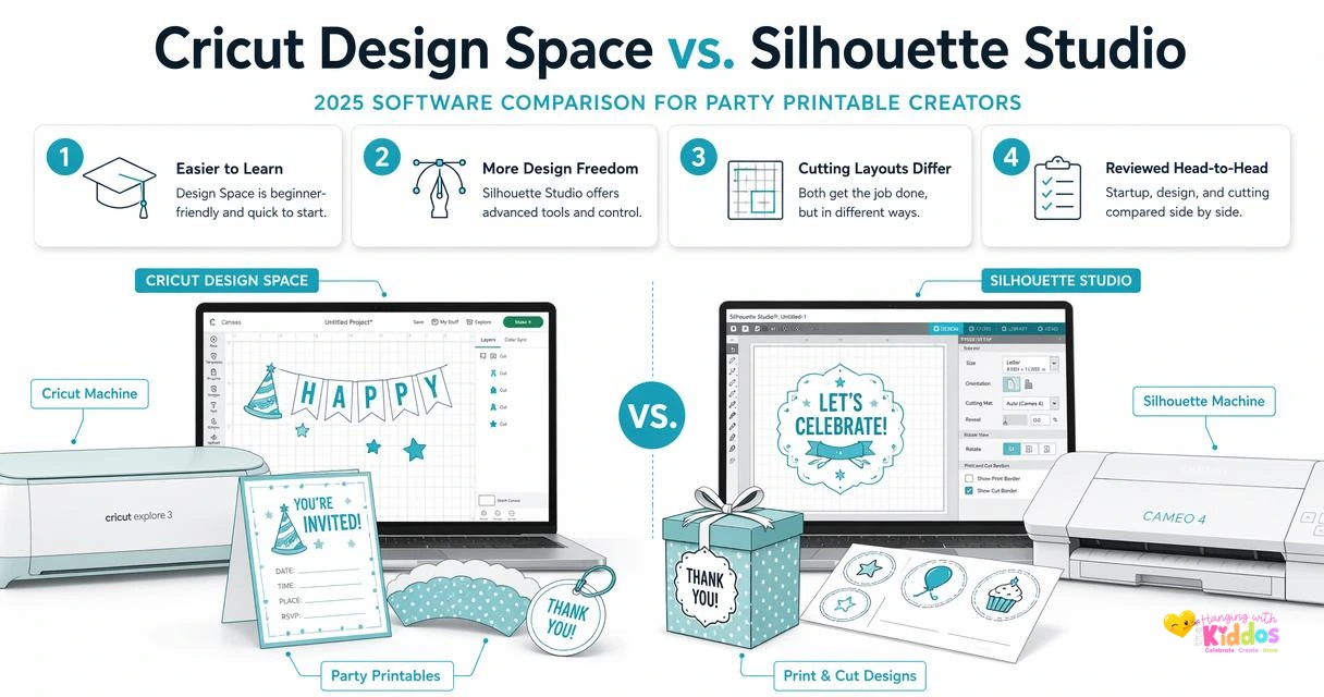Illustration for How do Cricut Design Space and Silhouette Studio compare?
