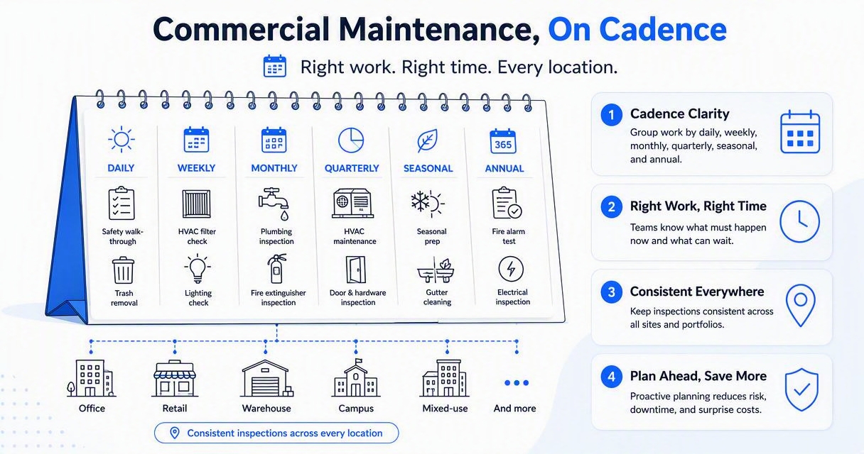 Illustration for Which checklist items should be done by cadence?
