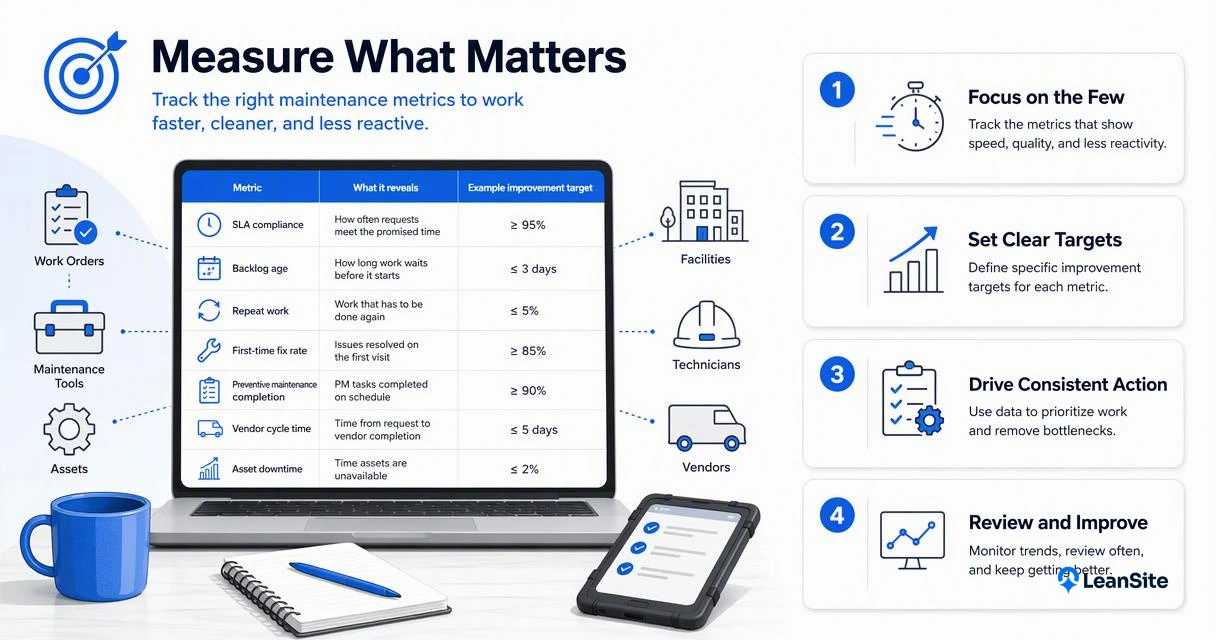 Illustration for Which maintenance metrics should the plan target?