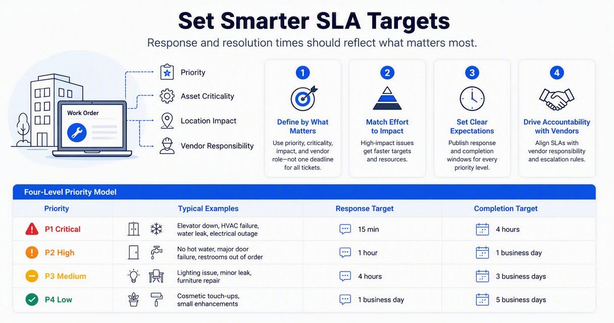 Illustration for How should facility teams define SLA targets?